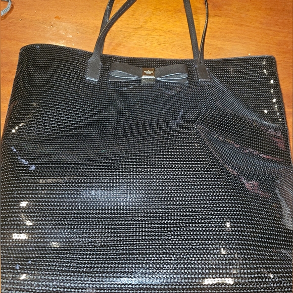 Kate Spade black Sequin tote in Excellent like new condition - Picture 2 of 7